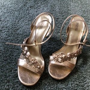 Michael Kors gold sandal
